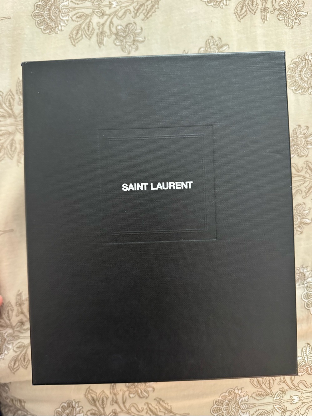 Saint Laurent Black Box with White Logo